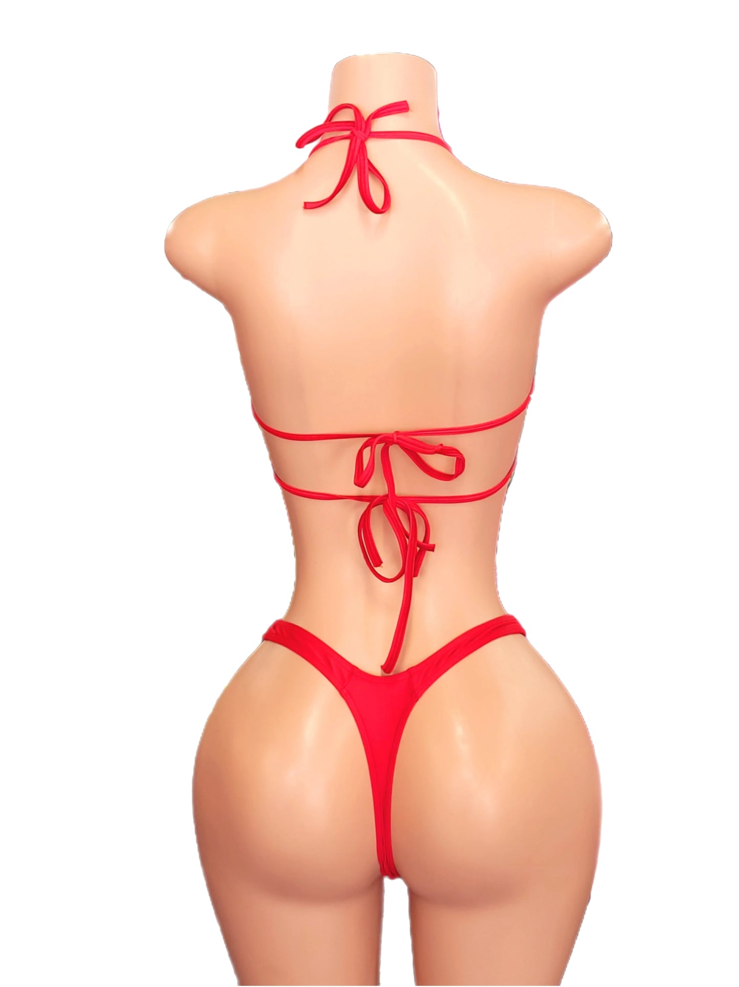 Solid red star top 2pc