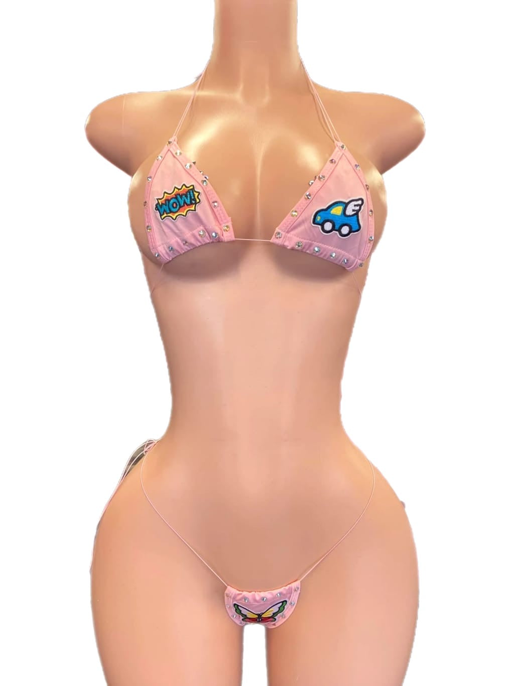 Wow Pink StringKini
