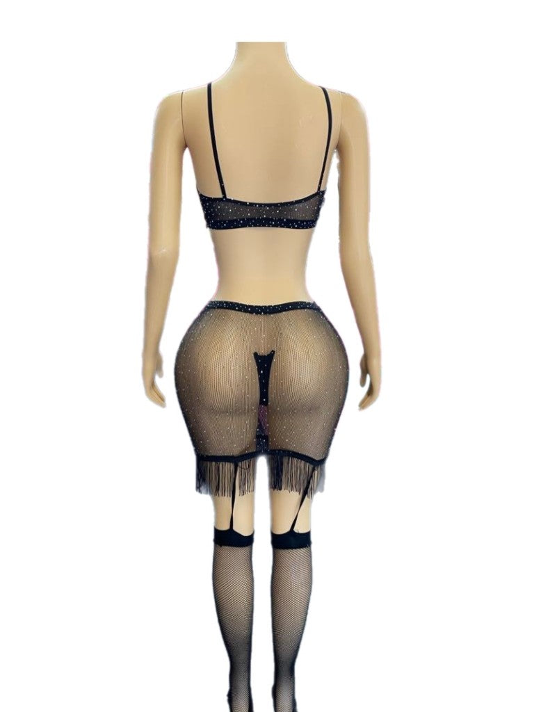 Two Piece Sexy Frilly Skirt