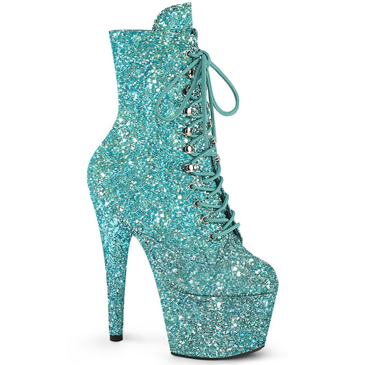 Pleaser Turquoise Glitter